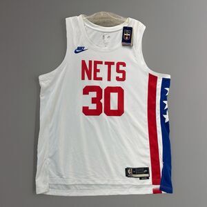 Nike Brooklyn Nets Seth Curry #30 NBA Jersey Men's XXL 56 Classic Swingman HWC